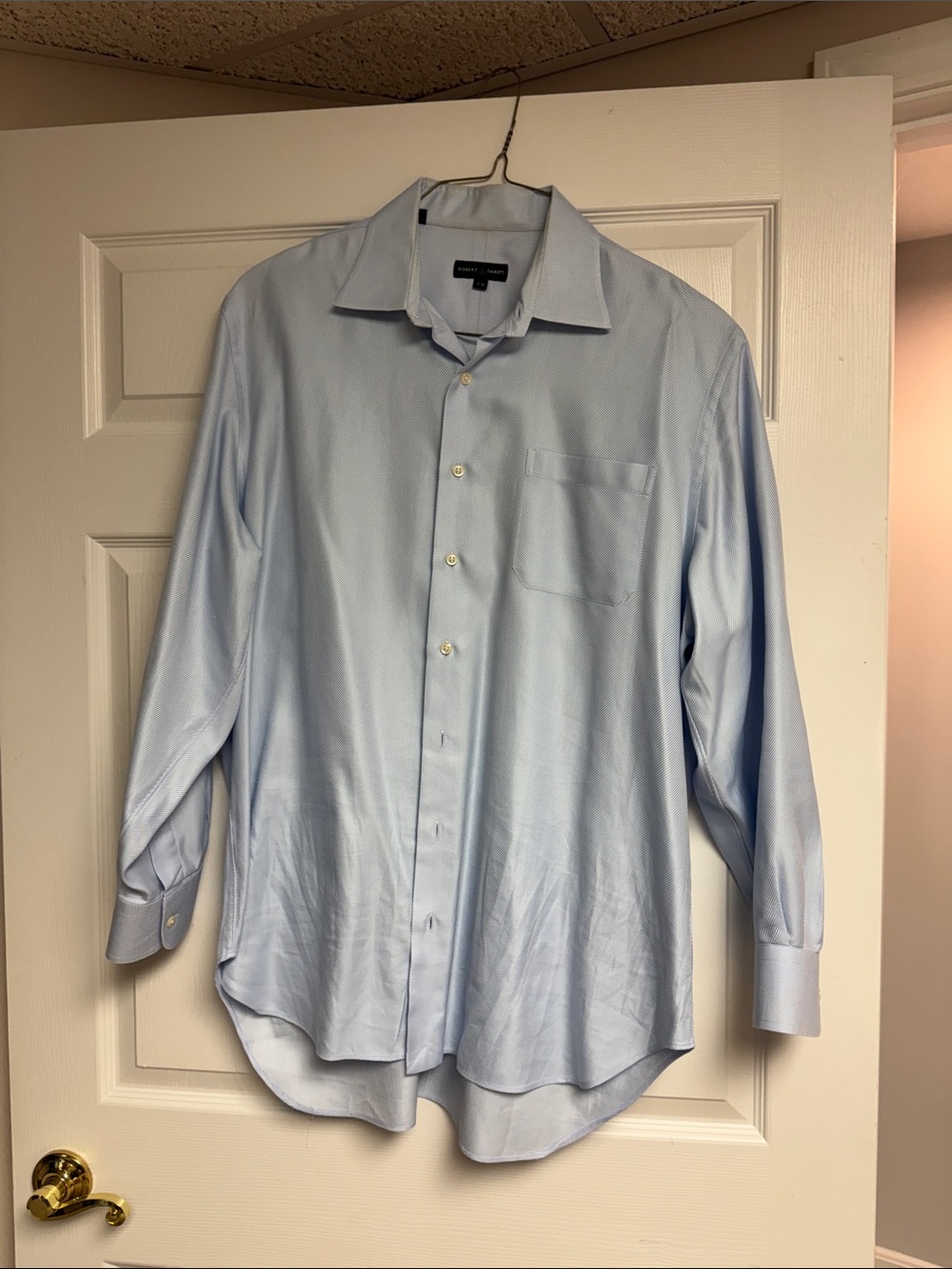 Robert Talbott Pale Blue Men's Dress Shirt - Spread Collar